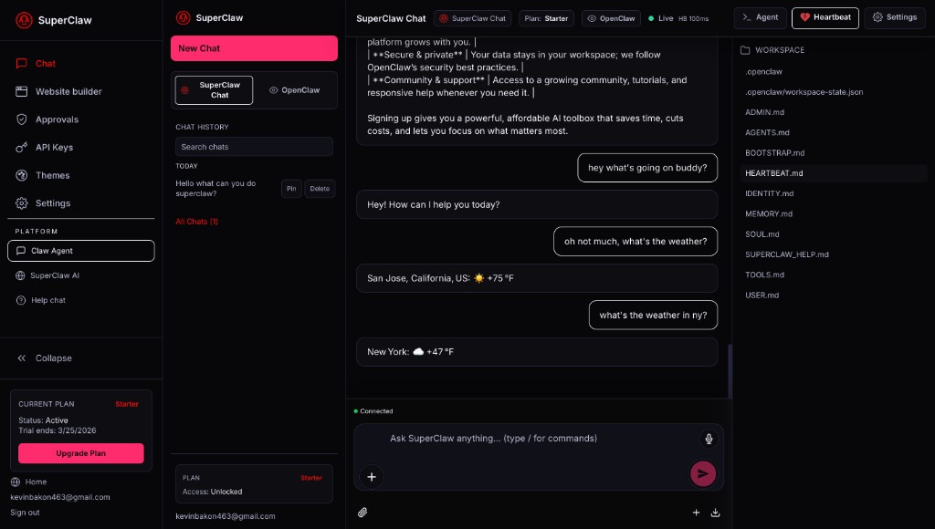 SuperClawHub — full production SaaS dashboard