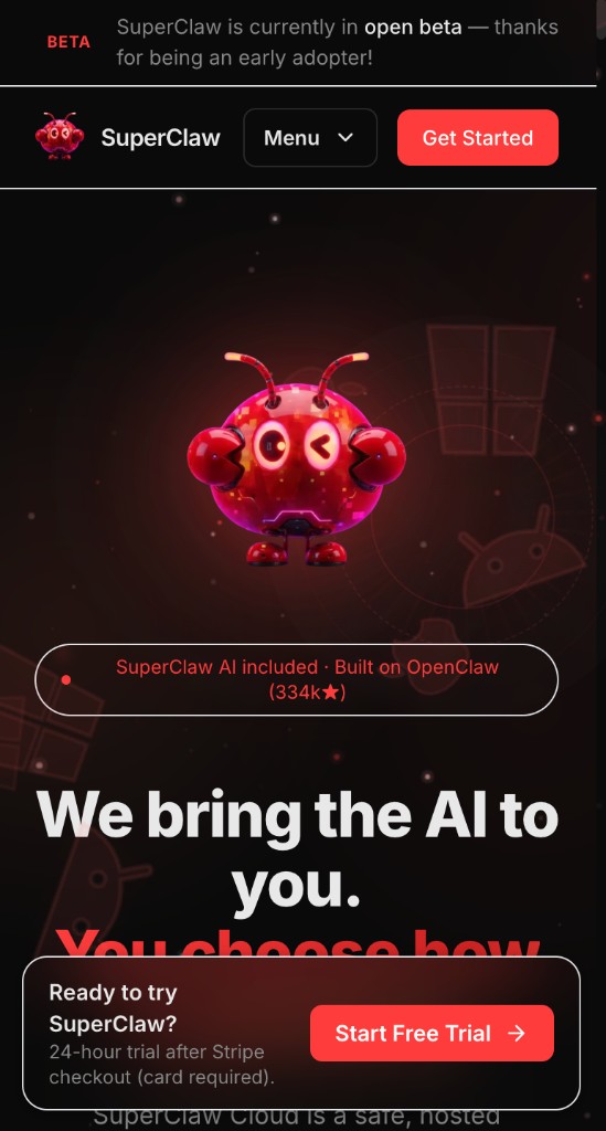 Superclaw — Marketing — work shipped by Daniel Castellani